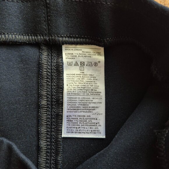 Banana Republic Large Navy High-Rise Wide-Leg Cropped Everywhere Ponte Pant - Picture 11 of 15